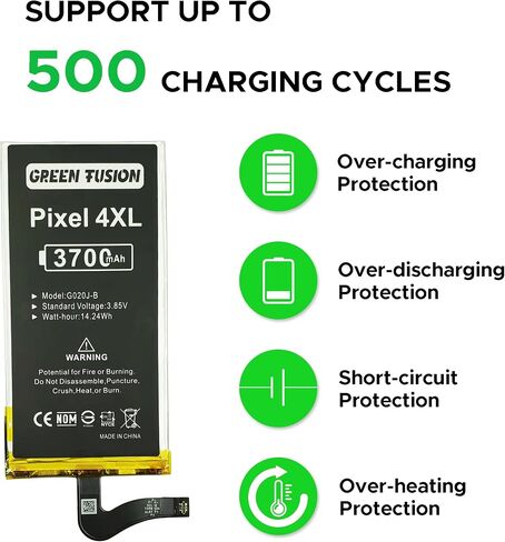 GREEN FUSION New Replacement Battery Compatible with Pixel 4 XL, G020J-B Battery for Pixel 4 XL (6.3-Inch) with Tools & Instruction in Kuwait