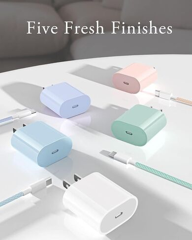 20W USB C Fast Charger for iPad Pro 13/12.9/11 inch, iPad Air 13/11 inch 6/5/4th Generation, iPad 10th Generation, iPad mini 6, Fast Charger Block with 6.6ft USB C to C Charging Cable in Saudi Arabia