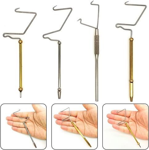 Fly Tying Whip Finisher Tool for Fishing Lures Rotating Head Brass Stainless Steel 130mm 112mm 118mm 128mm Lightweight Slim Design for Hobbyist and Professional Anglers(A) in Saudi Arabia