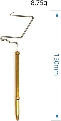 Fly Tying Whip Finisher Tool for Fishing Lures Rotating Head Brass Stainless Steel 130mm 112mm 118mm 128mm Lightweight Slim Design for Hobbyist and Professional Anglers(A) in Saudi Arabia