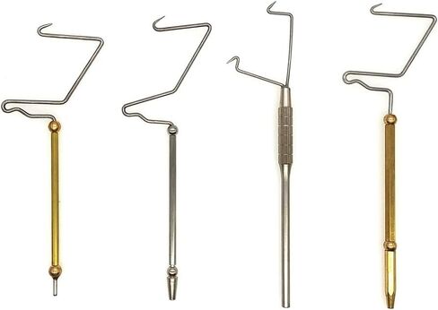 Fly Tying Whip Finisher Tool for Fishing Lures Rotating Head Brass Stainless Steel 130mm 112mm 118mm 128mm Lightweight Slim Design for Hobbyist and Professional Anglers(A) in Saudi Arabia