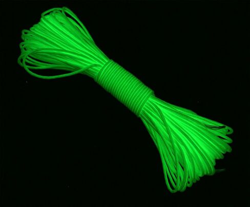 9 Strand 550 Luminous Glow in The Dark Paracord Parachute Cord 100FT (Blue) in Kuwait