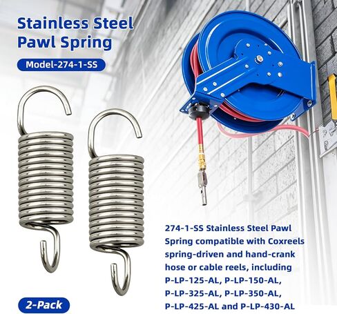 274-1-SS Stainless Steel Pawl Spring Compatible with Coxreels Reels, 2 Pack in Kuwait