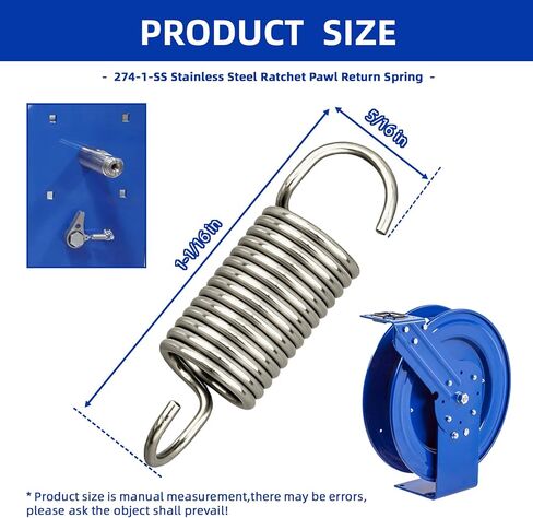 274-1-SS Stainless Steel Pawl Spring Compatible with Coxreels Reels, 2 Pack in Kuwait