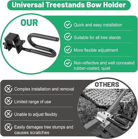 Fuoequl Universally Mountable Hunting Tree Stand Bow Holder in Kuwait