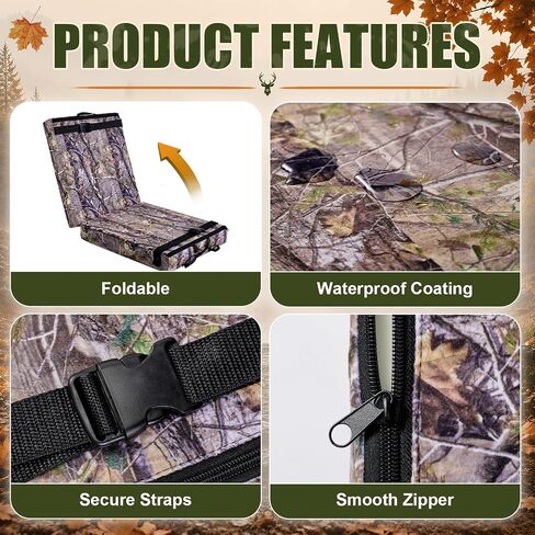 YUNVI Foldable Two Man Tree Stand Seat Cushion for Ladder Stands in Kuwait