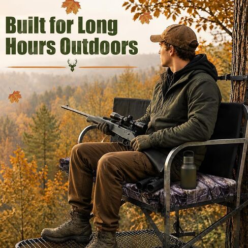 YUNVI Foldable Two Man Tree Stand Seat Cushion for Ladder Stands in Kuwait