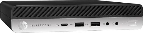 كمبيوتر HP EliteDesk 800 G4 صغير الحجم، Intel Six Core i5 8500T 2.1 جيجا هرتز، ذاكرة وصول عشوائي DDR4 سعة 32 جيجابايت، محرك أقراص NVMe M.2 SSD بسعة 512 جيجابايت، واي فاي، USB من النوع C، Windows 11 Pro (متجدد) in Kuwait