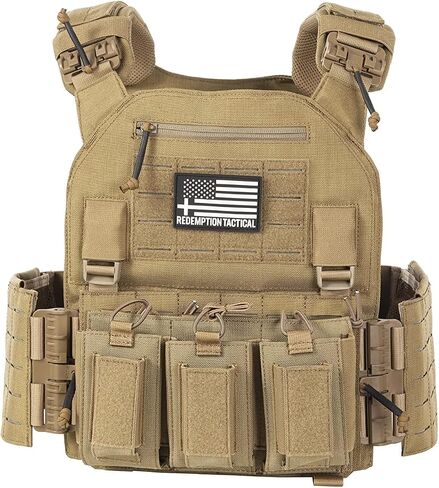 Redemption Crusader 2.0 Tactical Airsoft Vest With Molle Quick Release Buckles And Adjustable Size Sides | 1000D Nylon in Kuwait