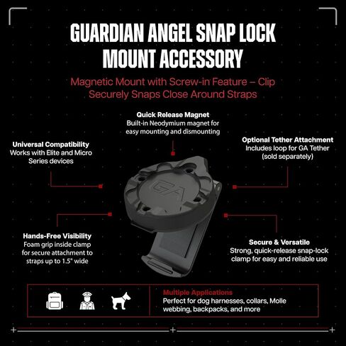 Guardian Angel Snap Lock Mount - Magnetic Mount with Screw-in in Kuwait