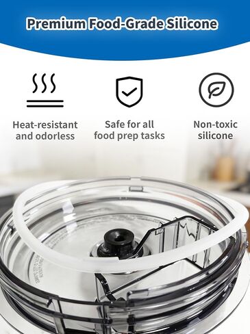 Silicone Lid Gasket Seal Replacement for Ninja BN600, BN601, BN602 Food Processor, Food-Grade, Heat-Resistant, 2 Pack in Kuwait