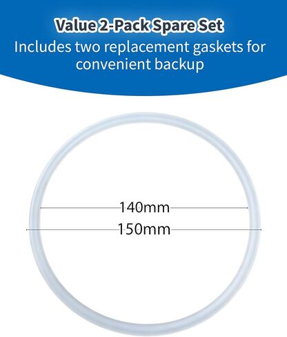 Silicone Lid Gasket Seal Replacement for Ninja BN600, BN601, BN602 Food Processor, Food-Grade, Heat-Resistant, 2 Pack in Kuwait