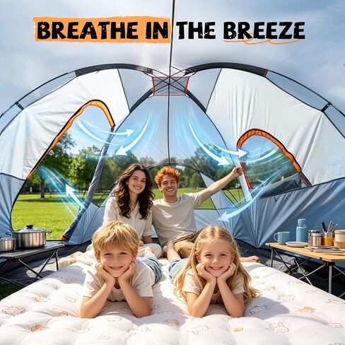 WildFinder Camping Tent 10 Person, Family Tent for Camping with Rainfly in Kuwait