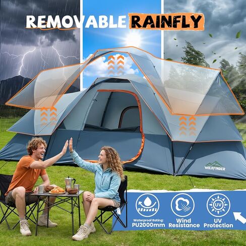 WildFinder Camping Tent 10 Person, Family Tent for Camping with Rainfly in Kuwait
