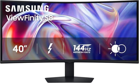 Samsung 40" ViewFinity S8 (S85TH) Curved Monitor, 5K2K WUHD Resolution in Saudi Arabia