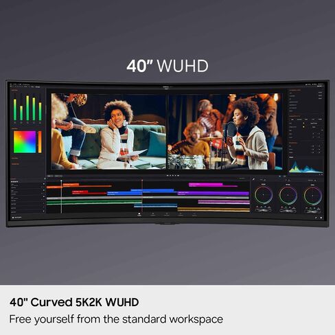 Samsung 40" ViewFinity S8 (S85TH) Curved Monitor, 5K2K WUHD Resolution in Saudi Arabia