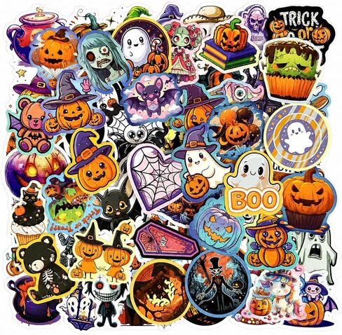 Halloween Stickers 100PCS Party Favors Bulk, Horror Sticker Gifts in Kuwait