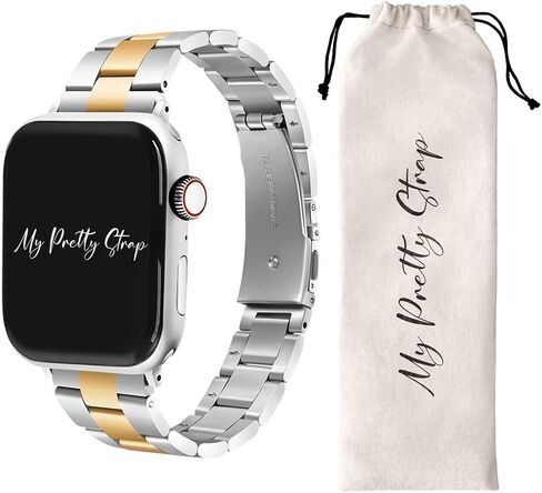 Compatible Apple Watch Band for Women, Stainless Steel- Fits Most Wrists in Kuwait
