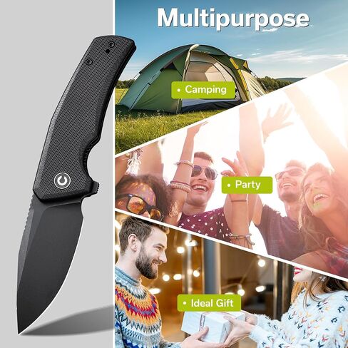 CIVIVI Pocket Knife for EDC, Regulatron Folding Knife for Men with Flipper Opener, Liner Lock, 2.98" Nitro-V Blade Micarta Handle for Camping, Hunting C23006-2 in Saudi Arabia