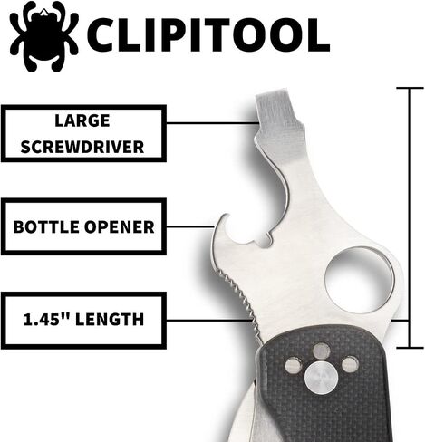 Spyderco ClipiTool Multi-Functional Folding Utility Knife, PlainEdge in Kuwait