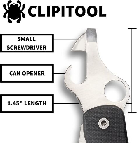 Spyderco ClipiTool Multi-Functional Folding Utility Knife, PlainEdge in Kuwait