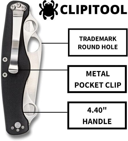 Spyderco ClipiTool Multi-Functional Folding Utility Knife, PlainEdge in Kuwait