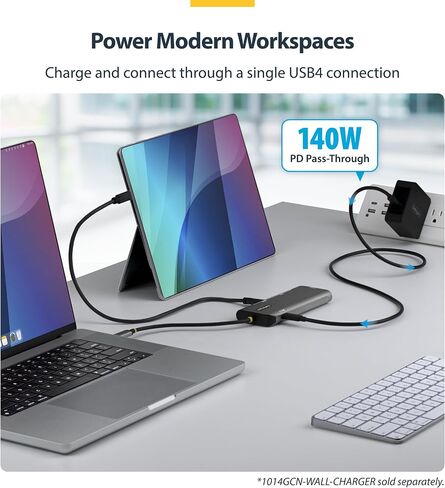 StarTech 7-in-1 USB4 Driverless Dual 4K Mini Dock with 140W PD and 2.5GbE in Saudi Arabia
