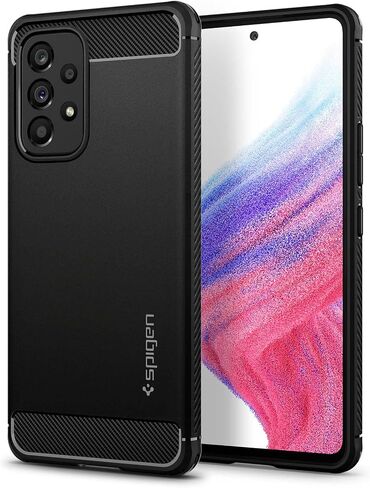 Spigen for Galaxy A37 5G Case, Rugged Armor [Military-Grade Protection] - Matte Black in Saudi Arabia