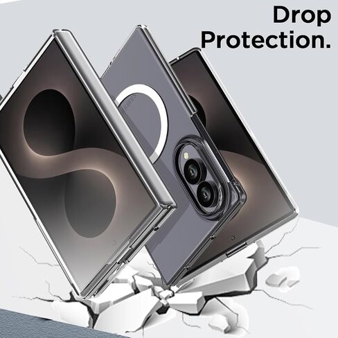 AICase for Samsung Galaxy Z Fold 8 Case Clear(Wide),Compatible with MagSafe in Saudi Arabia
