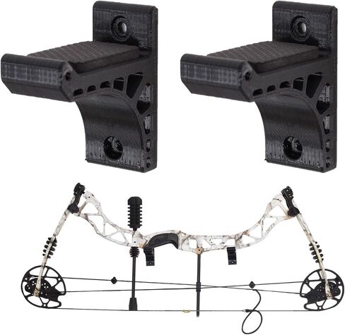 Archery Wall-Mounted Bow Rack and Arrow Holder - Bow Wall Mount Storage for Recurve Bow Compound Bow Longbow - 12 Arrows Display Hanger Brackets for Wall in Home in Saudi Arabia