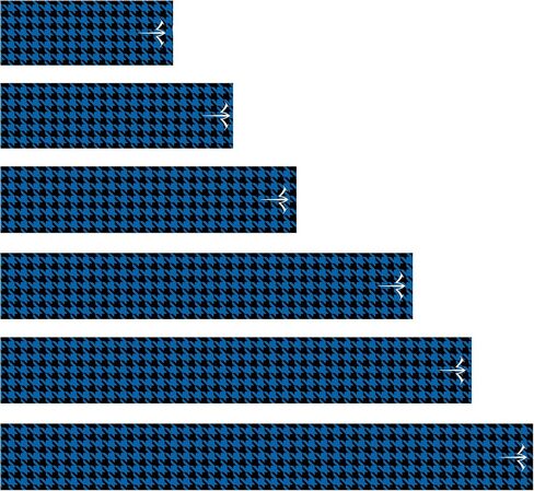 White Water Archery Laminated Blue Houndstooth Icon Arrow Wraps 15 Pc Choose Length Width in Saudi Arabia