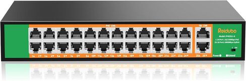 16 منفذ PoE Switch، 16 منفذ PoE+ 100Mbps مع 2 جيجابت Uplink، طاقة مدمجة 300 واط، دعم IEEE802.3af/at، بدون مروحة، حامل حامل، محول شبكة التوصيل والتشغيل غير المُدار in Kuwait