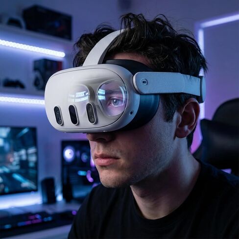 PSI 1 Lens for Oculus Meta Quest 3 Glasses, Inserts Compatible for VR Accessories, Anti Blue Light Myopia SPH:-4.50R in Kuwait