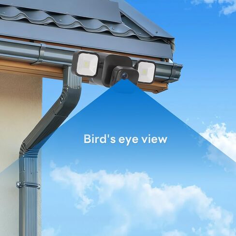 Gutter Mount Kit for Blink Outdoor 4 Floodlight Camera/Blink Out Door 3 Floodlight Cam, Stainless Steel Bracket, Anti-Rust Screws, No Drill Installation Suitable for Home Security Cameras in Saudi Arabia