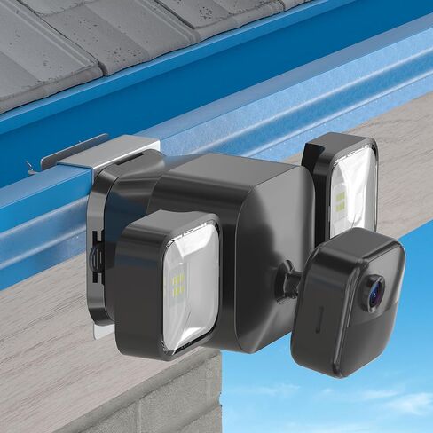 Gutter Mount Kit for Blink Outdoor 4 Floodlight Camera/Blink Out Door 3 Floodlight Cam, Stainless Steel Bracket, Anti-Rust Screws, No Drill Installation Suitable for Home Security Cameras in Saudi Arabia