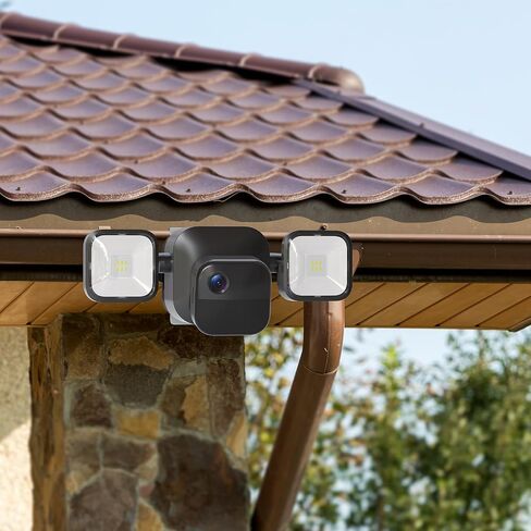 Gutter Mount Kit for Blink Outdoor 4 Floodlight Camera/Blink Out Door 3 Floodlight Cam, Stainless Steel Bracket, Anti-Rust Screws, No Drill Installation Suitable for Home Security Cameras in Saudi Arabia