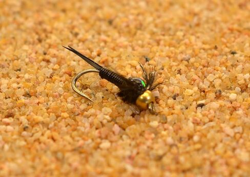 12 Flies - Black Copper John Bead Head Nymph Fishing Fly Tied on Mustad Signature Fly Hooks in Saudi Arabia