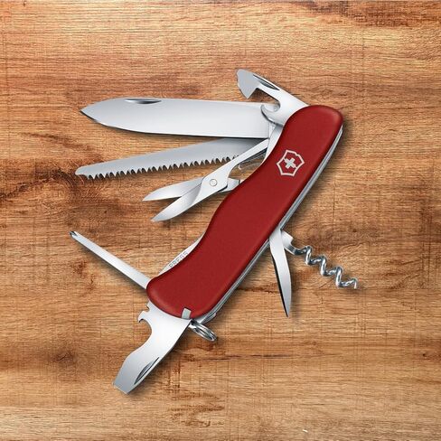 Victorinox Outrider Swiss Army Knife, 14-Function Pocket Knife, Red in Kuwait