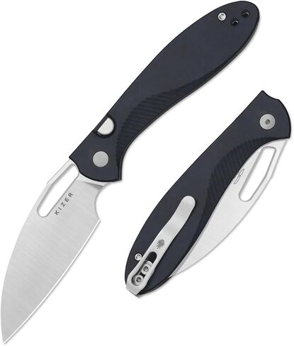 Kizer Masu Pocket Knife with Glow-in-the-Dark G10 Backspacer, V3697A1 in Kuwait
