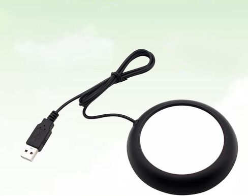 OSALADI USB Cup Warmer for Desk with Heat Preservation Function, Lightweight Iron and Aluminum Beverage Heating Pad Suitable for Glass Cups and Feeding Bottles in Office or Travel in Saudi Arabia