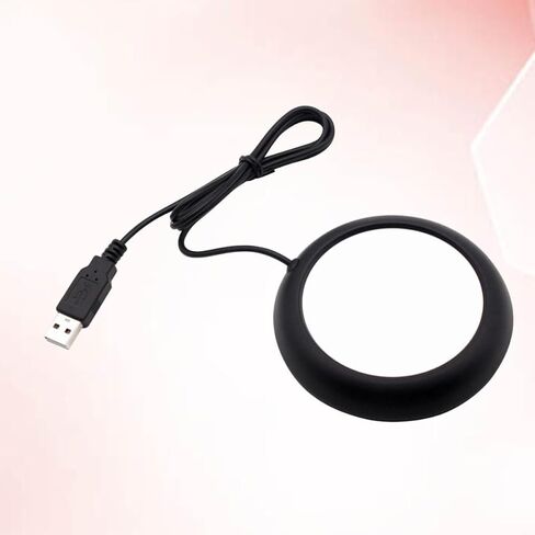 OSALADI USB Cup Warmer for Desk with Heat Preservation Function, Lightweight Iron and Aluminum Beverage Heating Pad Suitable for Glass Cups and Feeding Bottles in Office or Travel in Saudi Arabia