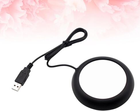 OSALADI USB Cup Warmer for Desk with Heat Preservation Function, Lightweight Iron and Aluminum Beverage Heating Pad Suitable for Glass Cups and Feeding Bottles in Office or Travel in Saudi Arabia