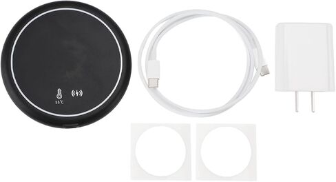 Pomya Smart Cup Warmer Charging Station | Wireless Charger & Constant Temperature Heater for Desk, Fast Induction Heating for Glass Stainless Steel Cups, Multifunctional Beverage in Saudi Arabia
