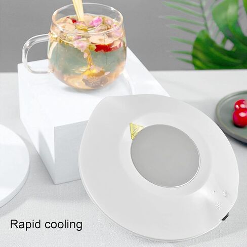 GOWENIC Smart Cup Warmer | USB Powered Constant Temperature Coffee Warmer with Cooling and Heating Pad, Rapid Heat Dissipation for Tea, Milk, Electric Beverage, Universal for in Saudi Arabia