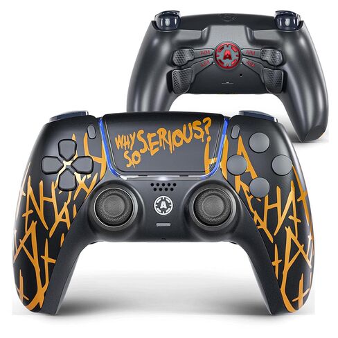وحدة تحكم AimControllers Custom PRO متوافقة مع وحدة تحكم PS 5 والكمبيوتر الشخصي | وحدة تحكم ألعاب لاسلكية مخصصة مع 4 مجاذيف خلفية قابلة لإعادة التعيين | ملحقات الألعاب الإلكترونية (ريد ستورم) in Kuwait