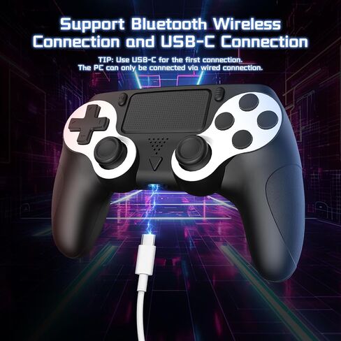 وحدة تحكم لاسلكية DEFNDR لجهاز PS5، متوافقة مع PS5 Pro/Slim/PC، مع اهتزاز مزدوج، ومقبس صوت 3.5 مم، ولوحة ألعاب للتحكم في الحركة بستة محاور مع مكبر صوت in Kuwait