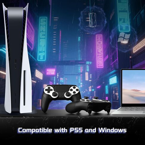 وحدة تحكم لاسلكية DEFNDR لجهاز PS5، متوافقة مع PS5 Pro/Slim/PC، مع اهتزاز مزدوج، ومقبس صوت 3.5 مم، ولوحة ألعاب للتحكم في الحركة بستة محاور مع مكبر صوت in Kuwait