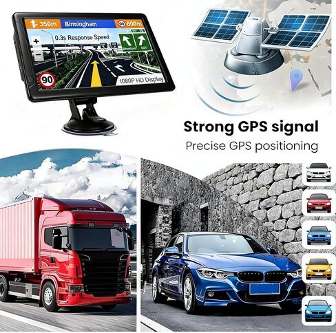 7/9 Inch Truck GPS for Commercial Drivers, 2026 Lifetime Free Maps, Hands-Free Voice Assist, Custom Truck Routing & Speed Limit Alerts (9 inches) in Saudi Arabia