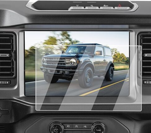 واقي شاشة ECOZEN لسيارة Ford Bronco لعام 2021-2026 - طبقة من الزجاج المقسى مقاس 12 بوصة لملحقات طراز 2021-2026 Bronco (قاعدة/Big Bend/Raptor/Outer Banks/Badlands/Heritage Edition/Stroppe Edition) in Kuwait