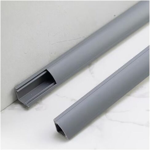 39.4" Self-Adhesive Triangular Cable Duct Corner Cover, PVC Wire Management for TV & Electronics, Brown 24x24mm (0.94"x0.94") - Hide Cables Neatly in Saudi Arabia